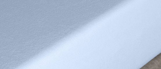 Velfont - Zipped Mattress Cover, Fully Enclosed Mattress Protector with Zip. Cotton Terry Towelling Elastic fabric. Encased Mattress Protector (Blue, King Size (150x190/200 cm)) - Image 3