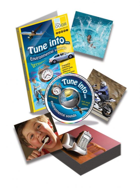 Yellow Door YUS0350 Tune Into. Environmental Sounds Listening Game Set, White