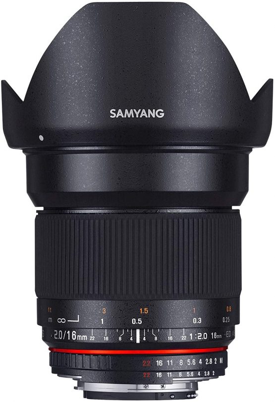 Samyang 16 mm F2.0 Lens for Pentax