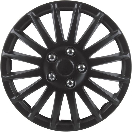 Unitec 75175 Premium- Wheel Cover 4- Set Suzuka, Black 38,1 cm (15 Inches)