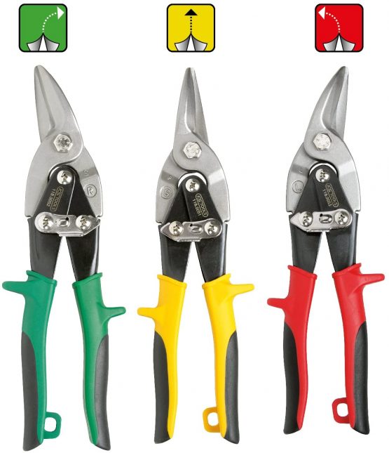 KS Tools 118.0050 Tin snips sheet metal shear set, 3 pcs - Image 2