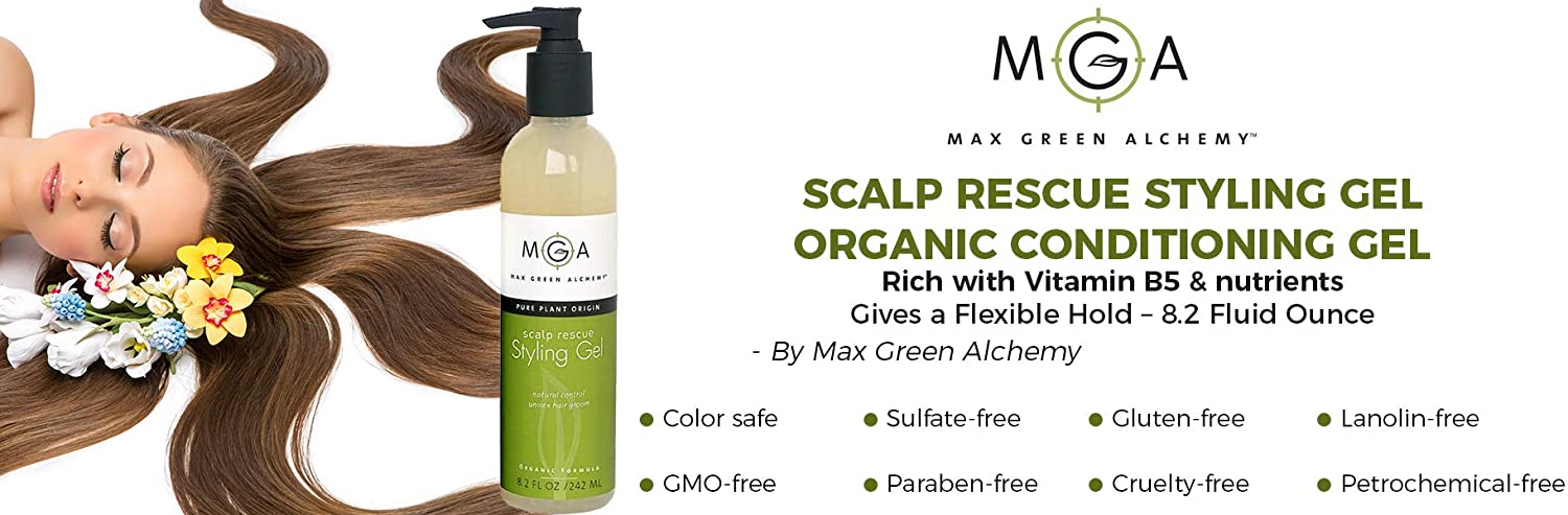 Scalp Rescue Styling Gel, Organic Unisex Formula Controls Frizz and Fly Away Hair - Image 4