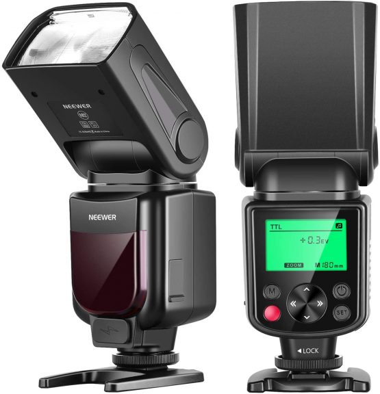 Neewer 750II TTL Flash Speedlite with LCD Display for Nikon D7200 D7100 D7000 D5500 D5300 D5200 D5100 D5000 D3300 D3200 D3100 D3000 D700 D600 D500 D90 D80 D70 D60 D50 and Other Nikon DSLR Cameras
