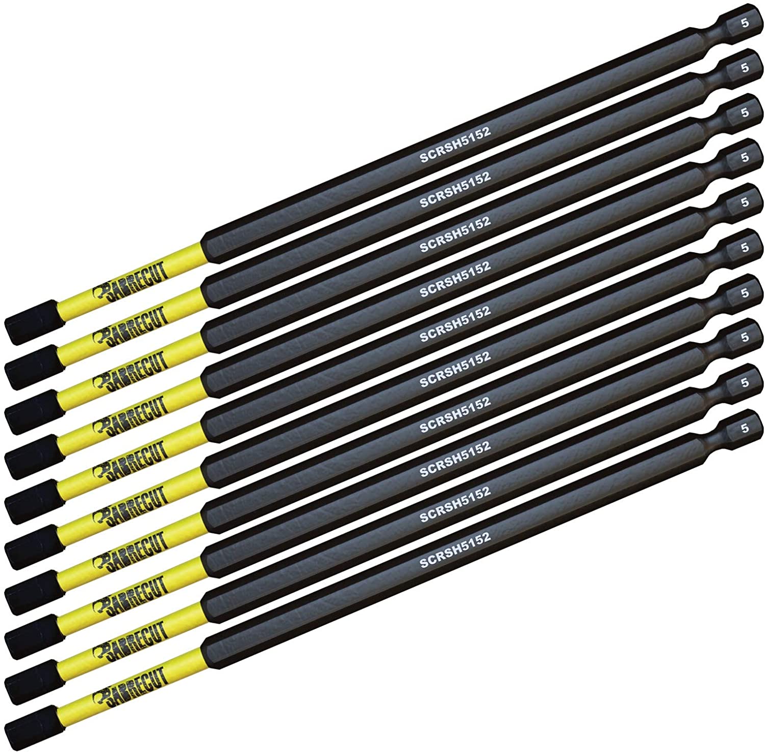 10 x SabreCut SCRH5152_10 152mm H5 Hex Magnetic Impact Screwdriver Driver Bits Set Single Ended Heavy Duty - Image 2