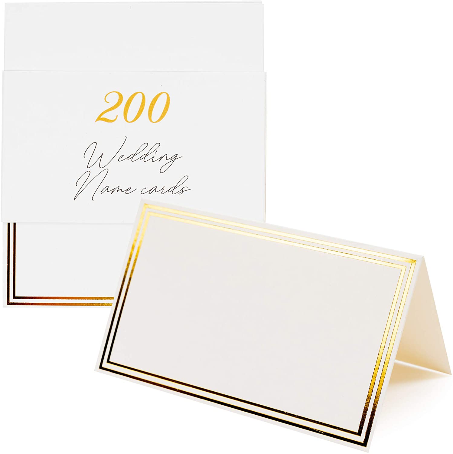 THE TWIDDLERS 200 Pack of Wedding Name Place Cards