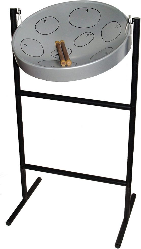 Jumbie Jam JJ1058-GY Grey Steel Pan Kit - Beginner Steel Drum