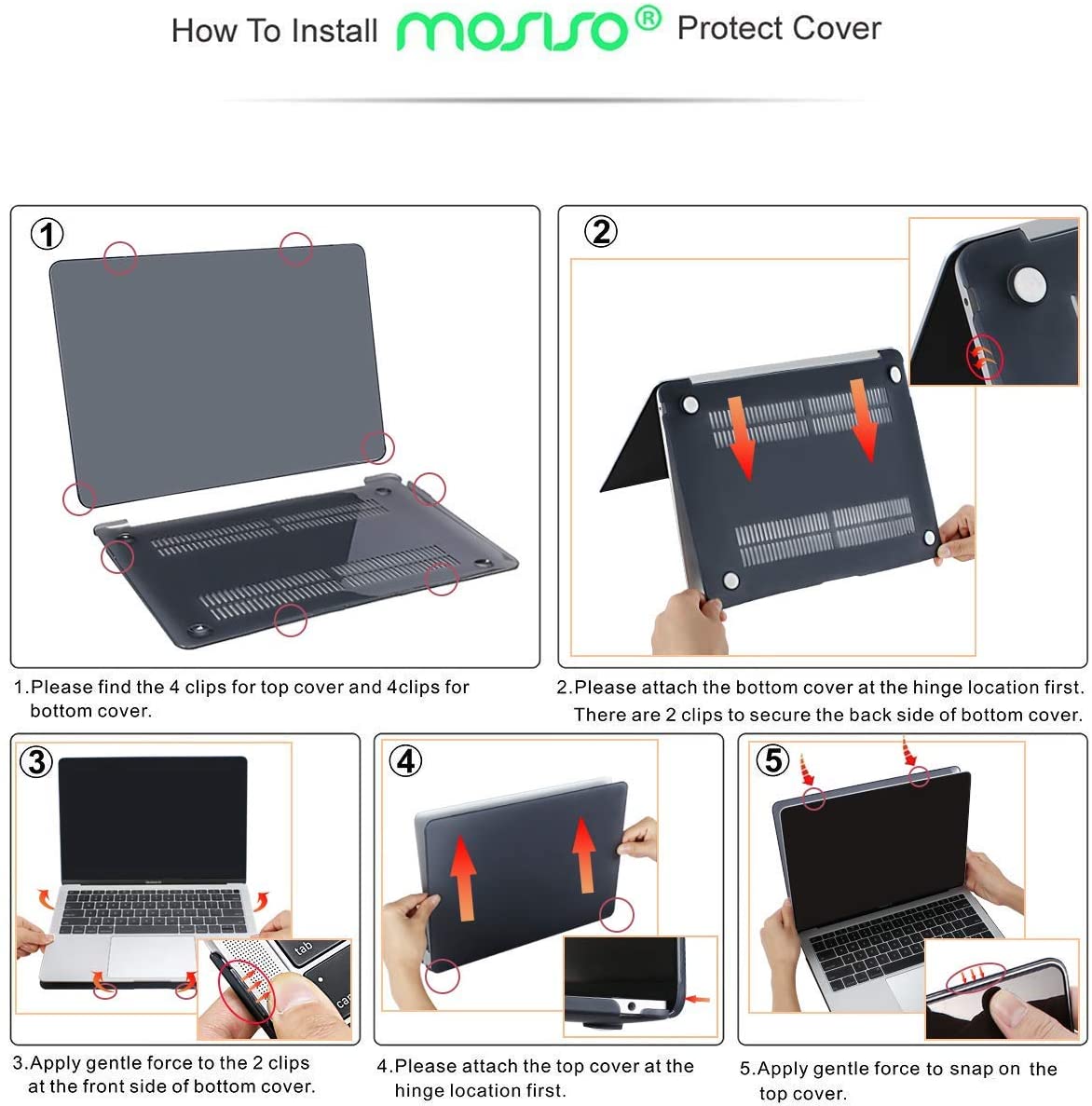 MOSISO Compatible with MacBook Air 13 inch Case M1 2021 2020 2019 2018 - Image 3