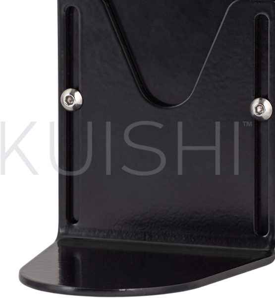 Kuishi Wall Mounted Soap Dispenser [Regular Single], Soap Dispenser Wall Mount in Black Stainless Steel, Soap Bottle Holder for Bottles 250ml - 500ml. Ideal for Hotels, Commercial and Home Use - Image 4
