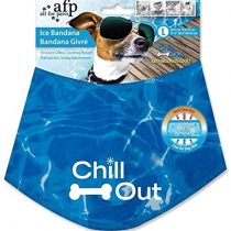 ALL FOR PAWS Chill Out Dog Cooling Bandana Summer Neck Wrap Breathable Neckerchief Pet Scarf - Large- 44-52 cm