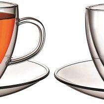 Aqualogis Double Walled Thermo Glass Cappuccino, Latte Glass Sanremo Set of 2 (250ml)