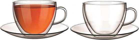 Aqualogis Double Walled Thermo Glass Cappuccino, Latte Glass Sanremo Set of 2 (250ml)