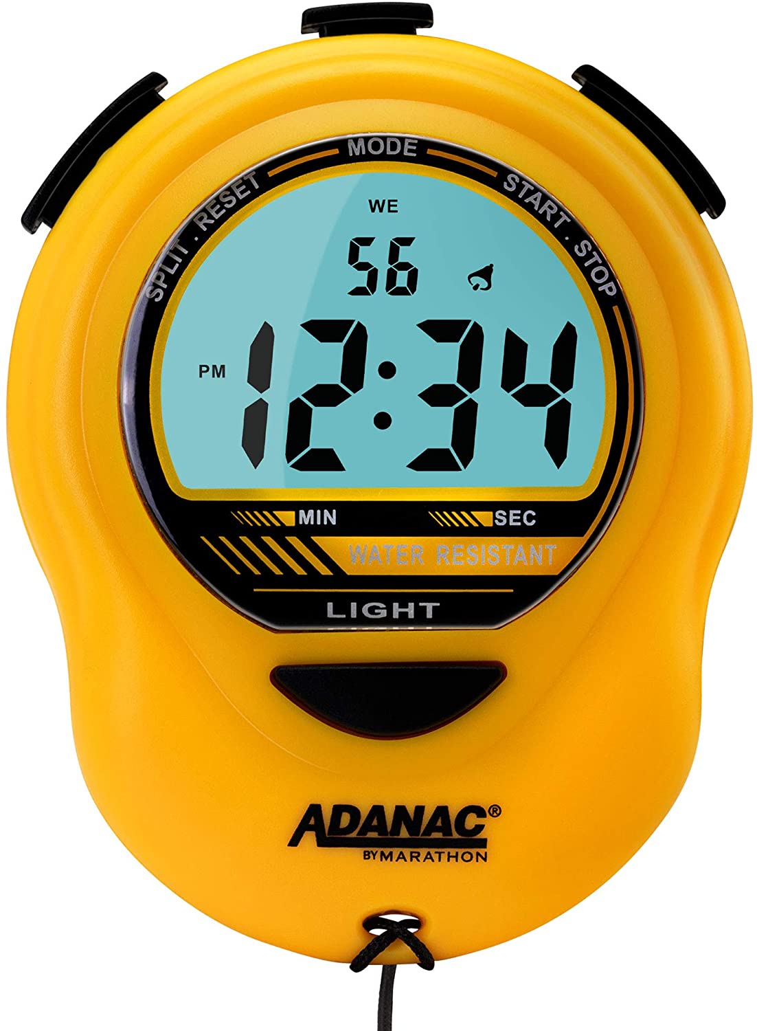 MARATHON ST083013RD Adanac Digital Glow Stopwatch Timer with Extra ...