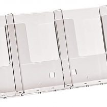 taymar 4W104 DIN Long (DL) (1/3 A4) Wall brochure Holder with Four compartments
