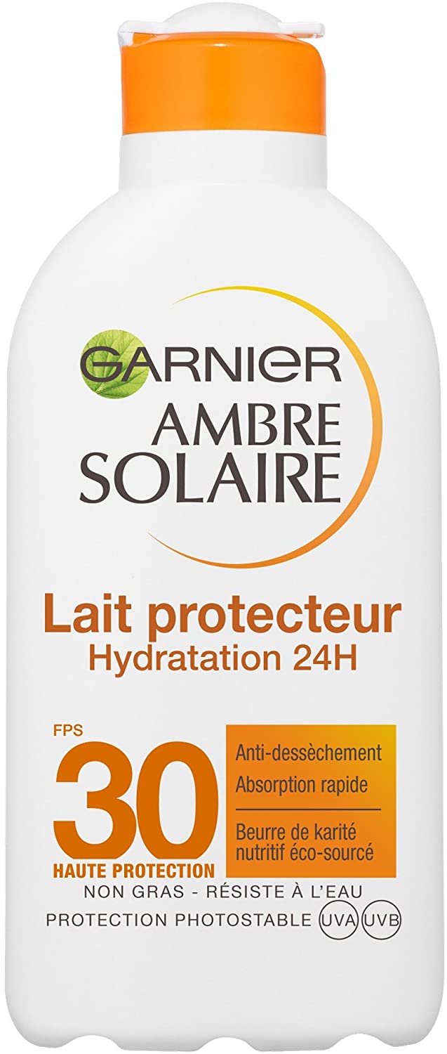 Garnier Ambre Solaire Moisturizing Lotion 24 Hour SPF 30 200 ml (1 unit), 400 ml (Pack of 1)