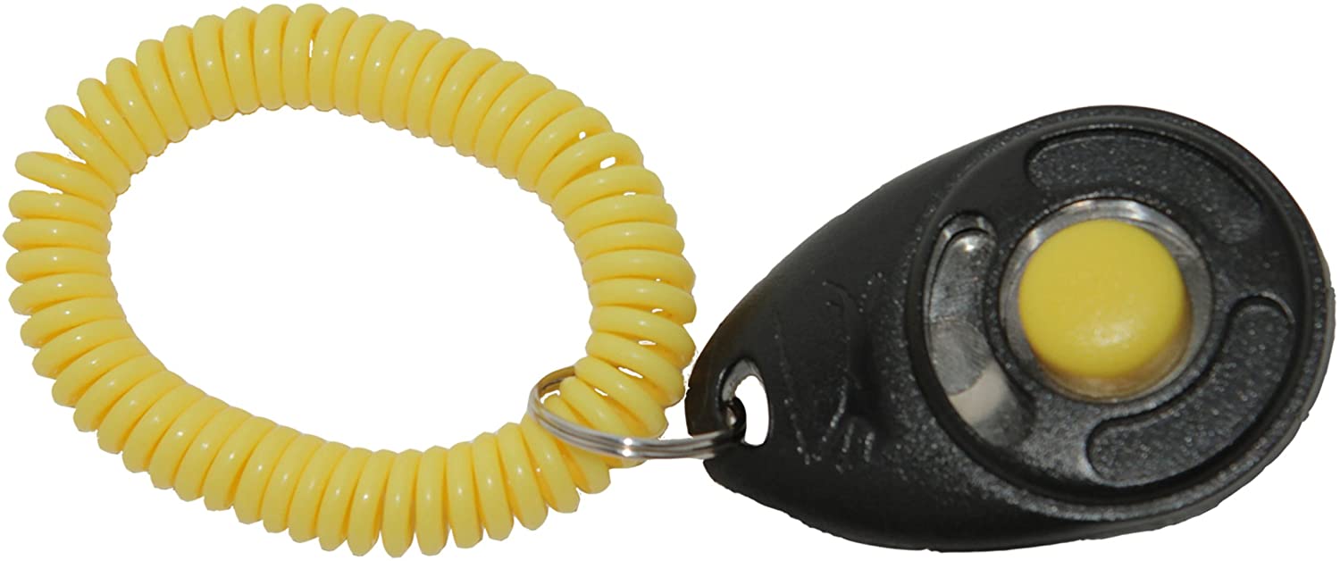 Starmark Pro-Training Deluxe Clicker for Dogs, Black and Yellow