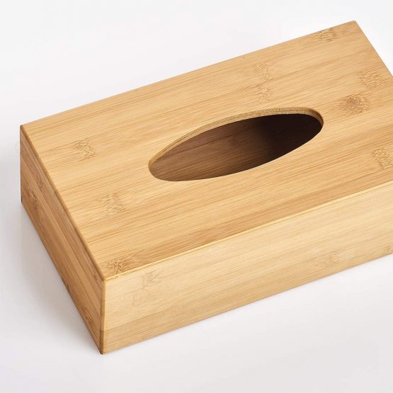 Zeller 25305 Bamboo Tissue Box 27.5 x 15.5 x 8.5 cm, Wood - Image 3