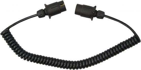 Maypole 5881A 12N 2.5m 2 x 7-Pin Curly Extension Lead