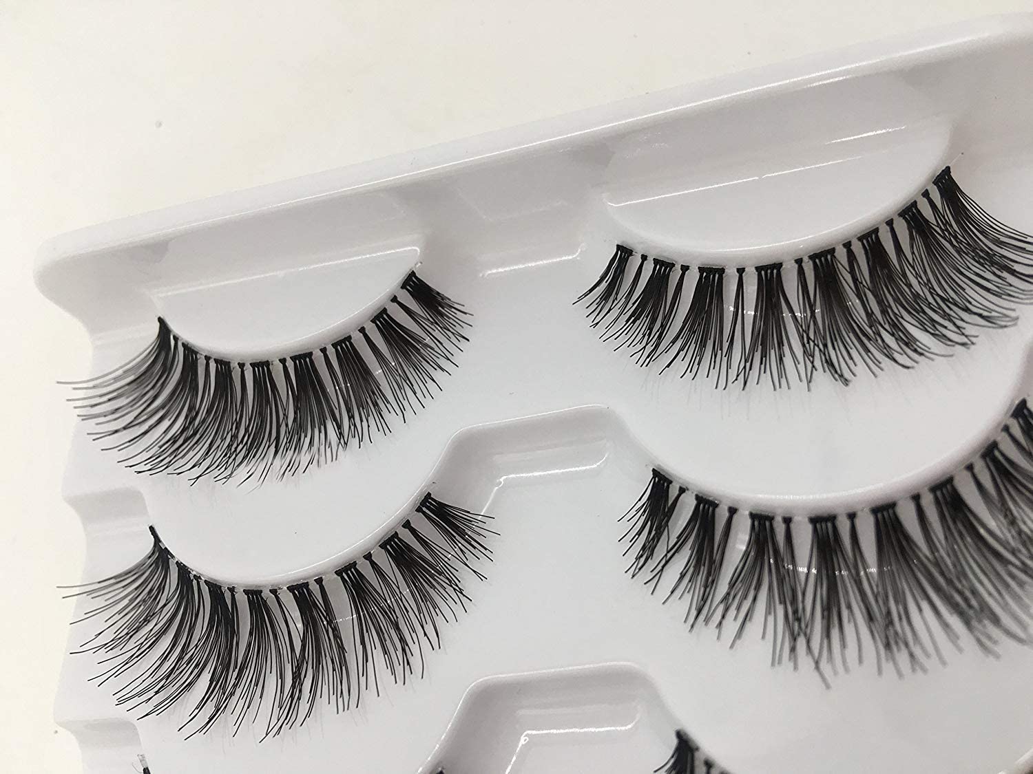 JIMIRE False Eyelashes Multipack Natural 110 Eyelashes, Pink, 5 count (Pack of 1) - Image 3