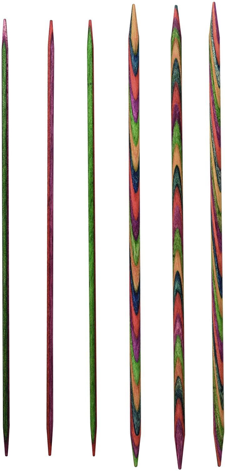 KnitPro Symfonie Double Pointed Needles 6" (15cm), Multicolour, 4.00mm - Image 2