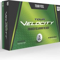 Wilson Golf Tour Velocity Distance, 15 Balls, White, Compression 70, Ionomer for Maximum Distance