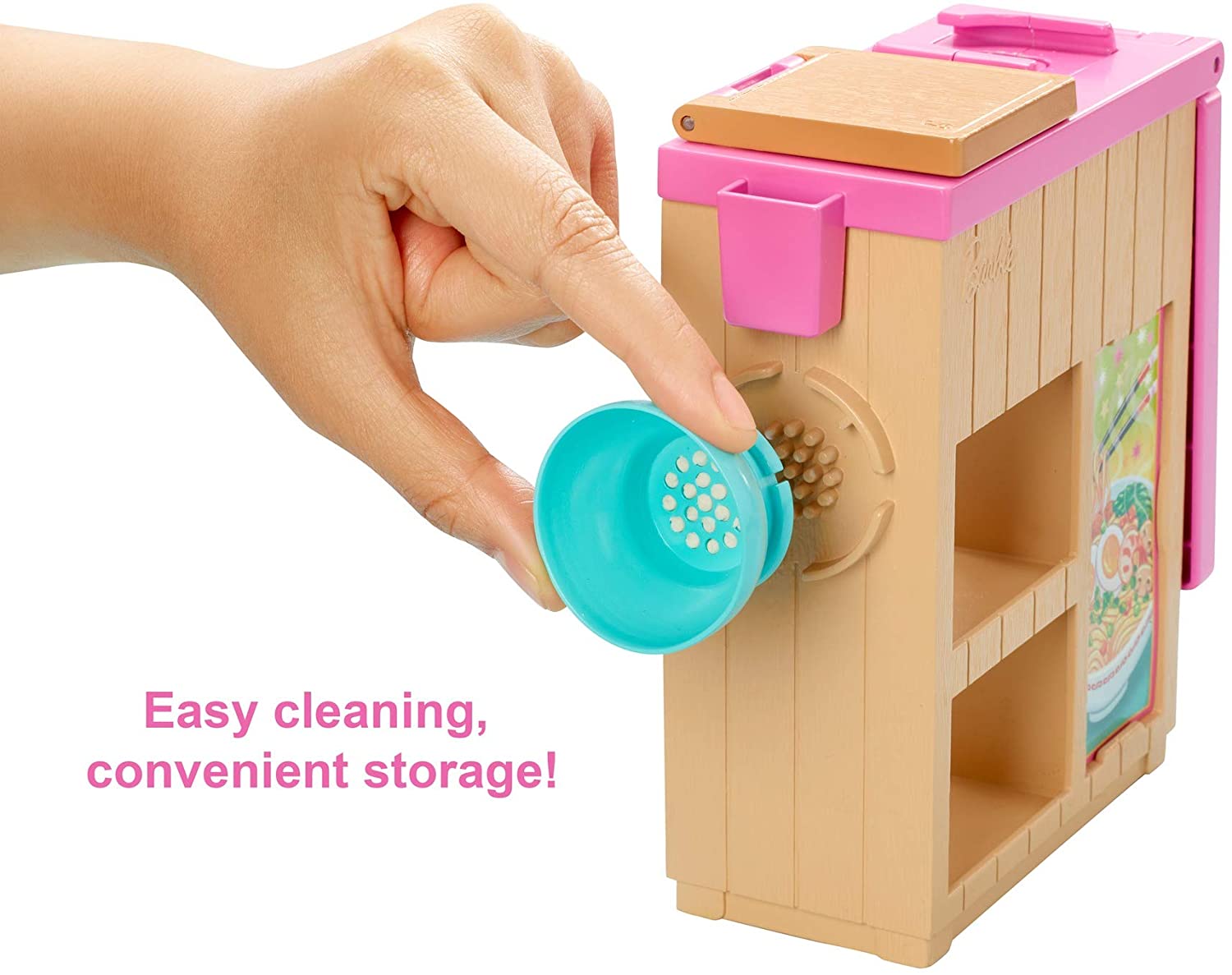 Barbie Noodle Maker Doll and Playset, Multi-color, 12cm x 6cm x 15.2cm - Image 3