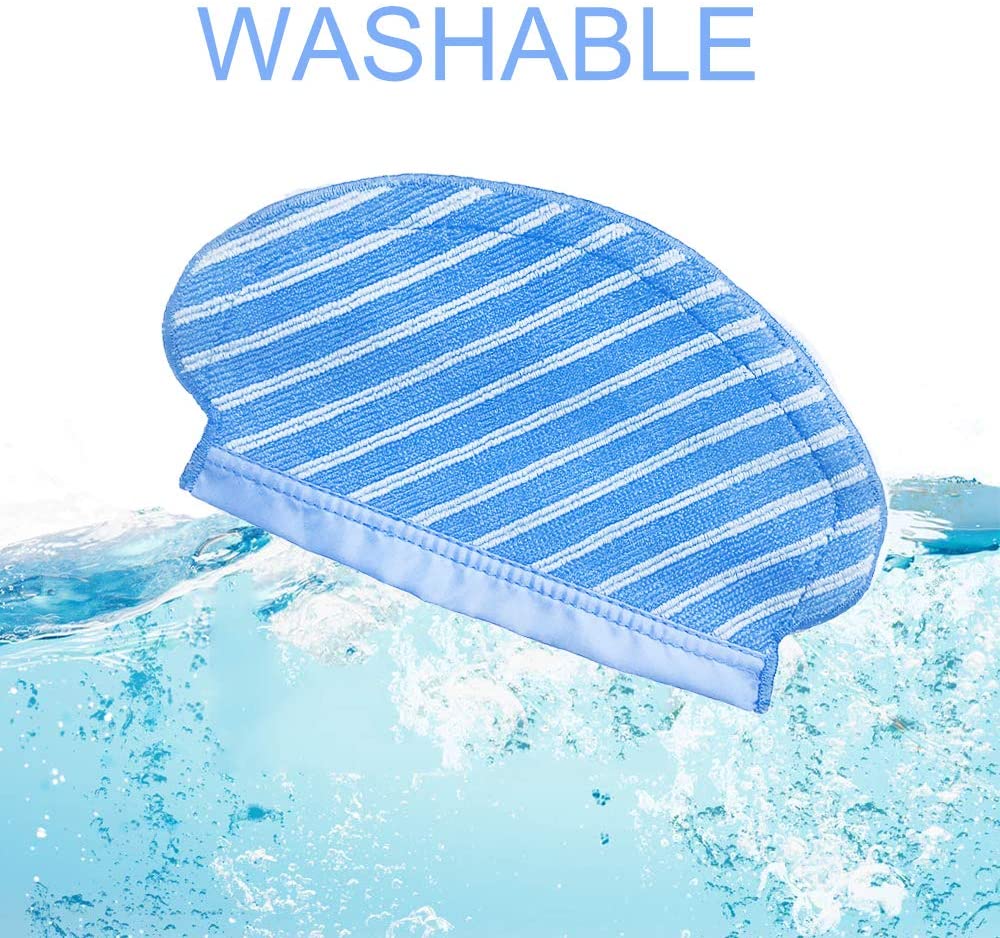 iAmoy Replacement Mop Cloth Compatible with Ecovacs Deebot OZMO 950 OZMO 920 Robot Vacuum Cleaner, Blue - Image 4