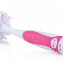 Nuby Bottle and Teat Brush with Suction Cup - Pink