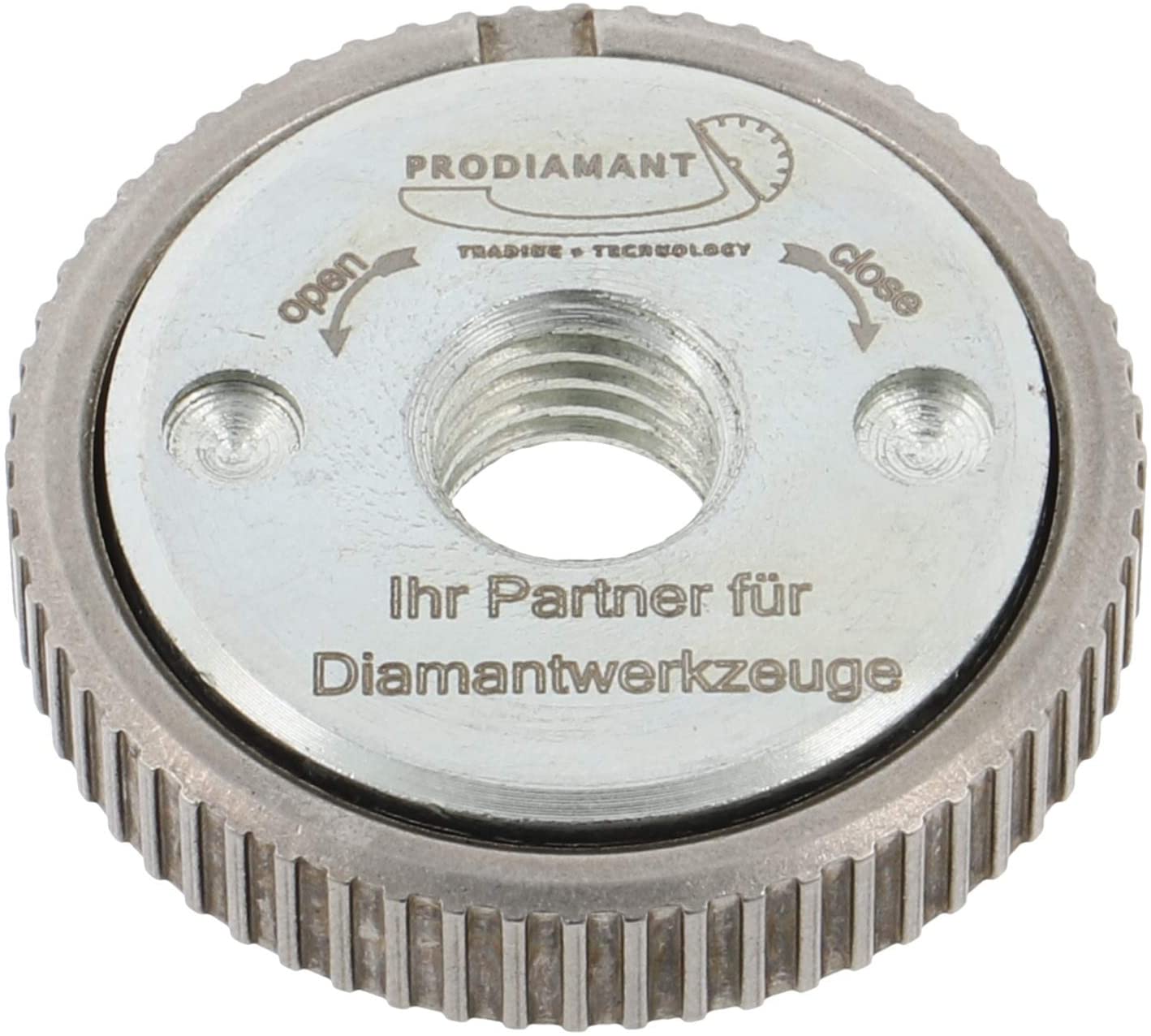 PRODIAMANT Quick-release nut M14 suitable for angle grinders, Silver, 50 x 50 x 13 mm - Image 2