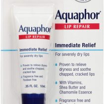 Aquaphor Lip Ointment - Long-lasting Moisture to Soothe Dry Chapped Lips Tube, 0.35 Fl Oz (Pack of 1)