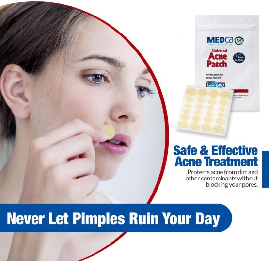 Acne Absorbing Covers - Hydrocolloid Acne Care Bandages (240 Count) Three Universal Patch Sizes, Acne Blemish Treatment for Face & Skin Spot Pore Patch that Conceals, Reduce Pimples and Blackheads - Image 4