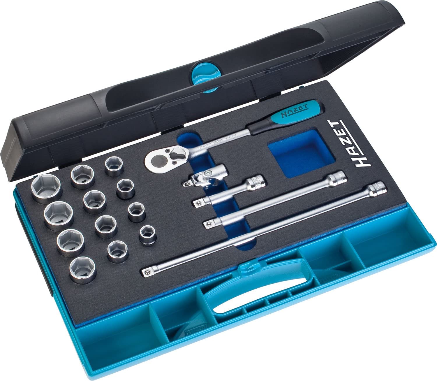 HAZET 880/17 Hexagon Traction Profile Socket Set - Multi-Colour