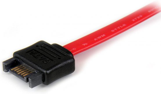 StarTech 0.3m SATA Extension Cable - 30cm 7 pin SATA Extension - 7 pin SATA Extension Cable - 7 pin SATA Extension cord, Red - Image 3