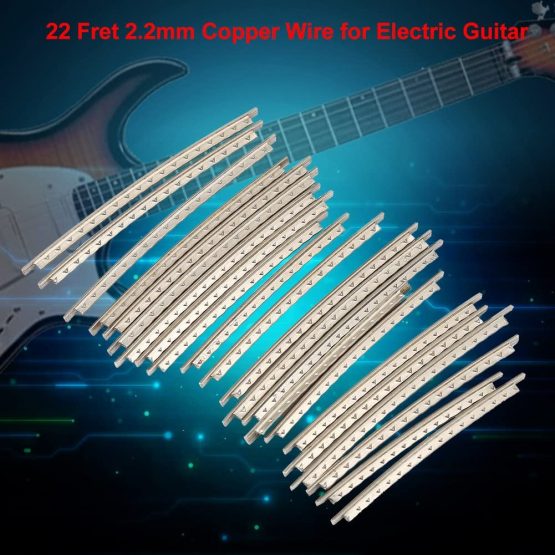 Bnineteenteam Fret Wire, 2.2mm Copper Fret Wires Acoustic Electric Guitar 22 Fret Wires Set - Image 3