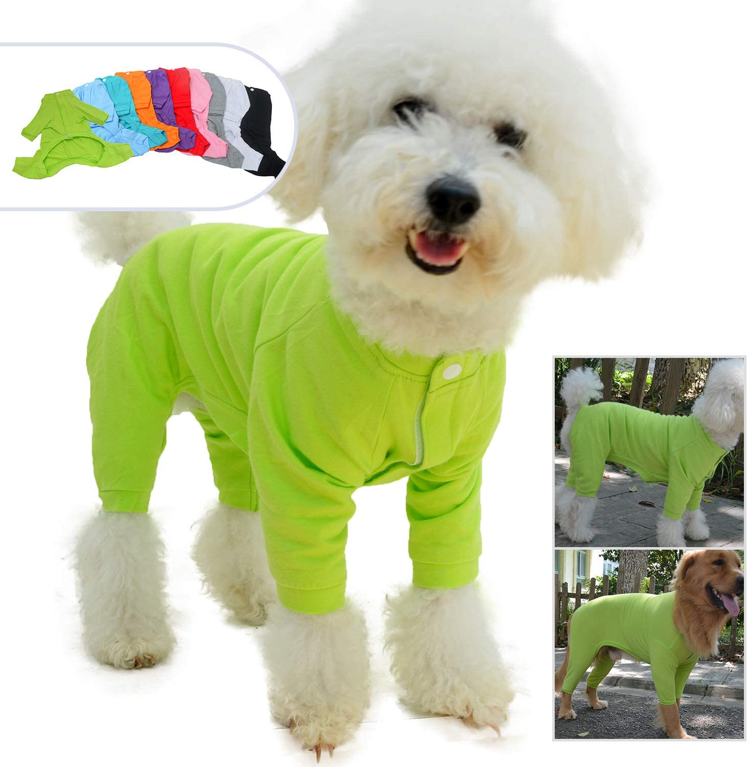 Lovelonglong Four Feet Dog Lightweight Pajamas