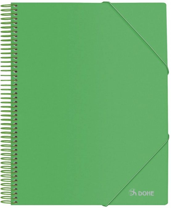 Dohe - 20 Binder (40 mic) A4 Spiral Binder - Green