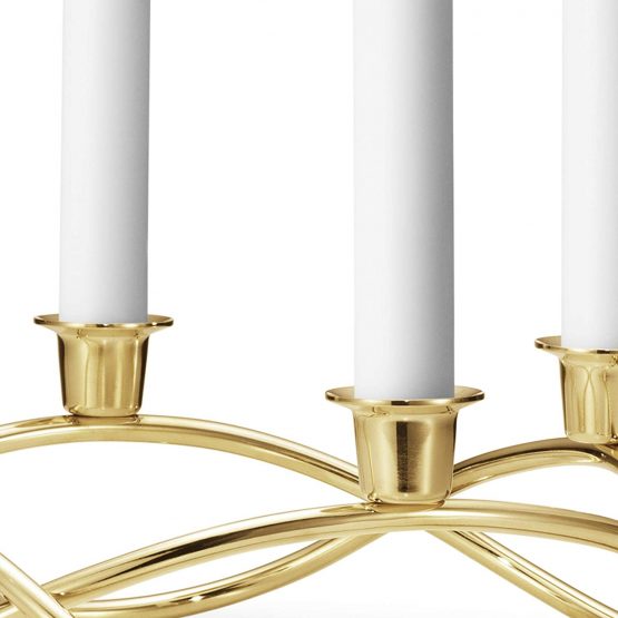 Georg Jensen Season Candleholder, Gold Plated Stainless Steel by Maria Berntsen - Image 2