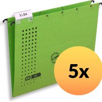 Elba Ultimate 100560142 Suspension Files Opens on Side Pack of 5 Green