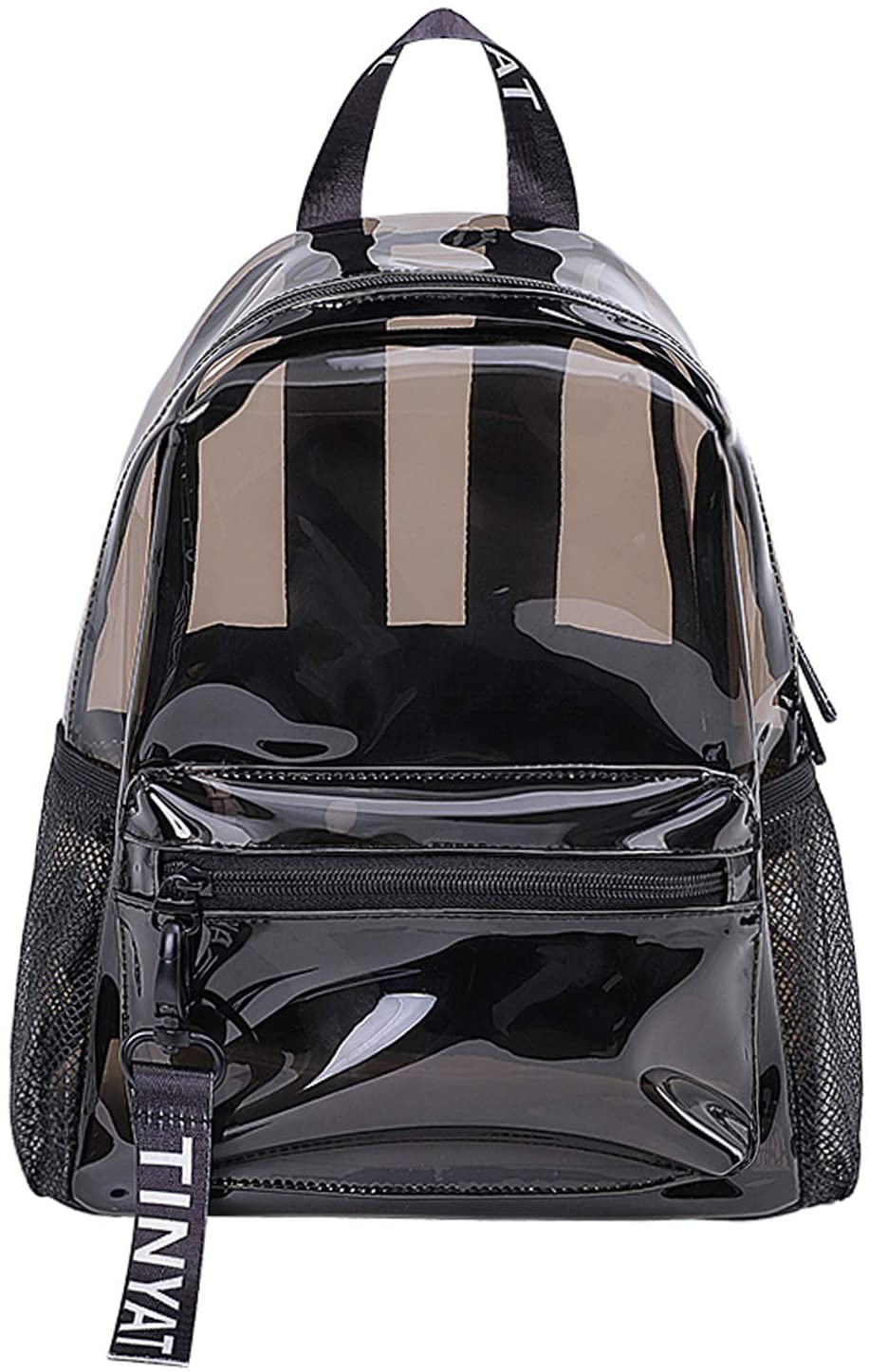 TINYAT Clear Backpack Transparent Women Backpack Waterproof Super PVC Casual Rucksack Fashion Backpack Ladies Shopping Dating Pack