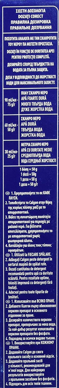 Calgon Anti-limescale 4 in 1 Powder, White/Blue, 500 Grams, 500 g (Pack of 1) - Image 4