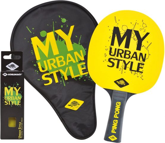 Donic-Schildkröt My Urban Style 788485 Table Tennis Gift Set 1 Bat 3 Balls Racket Cover