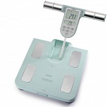 OMRON BF511 Clinically Validated Full Body Composition Monitor with 8 high-precision sensors for hand-to-foot measurement - Turquoise