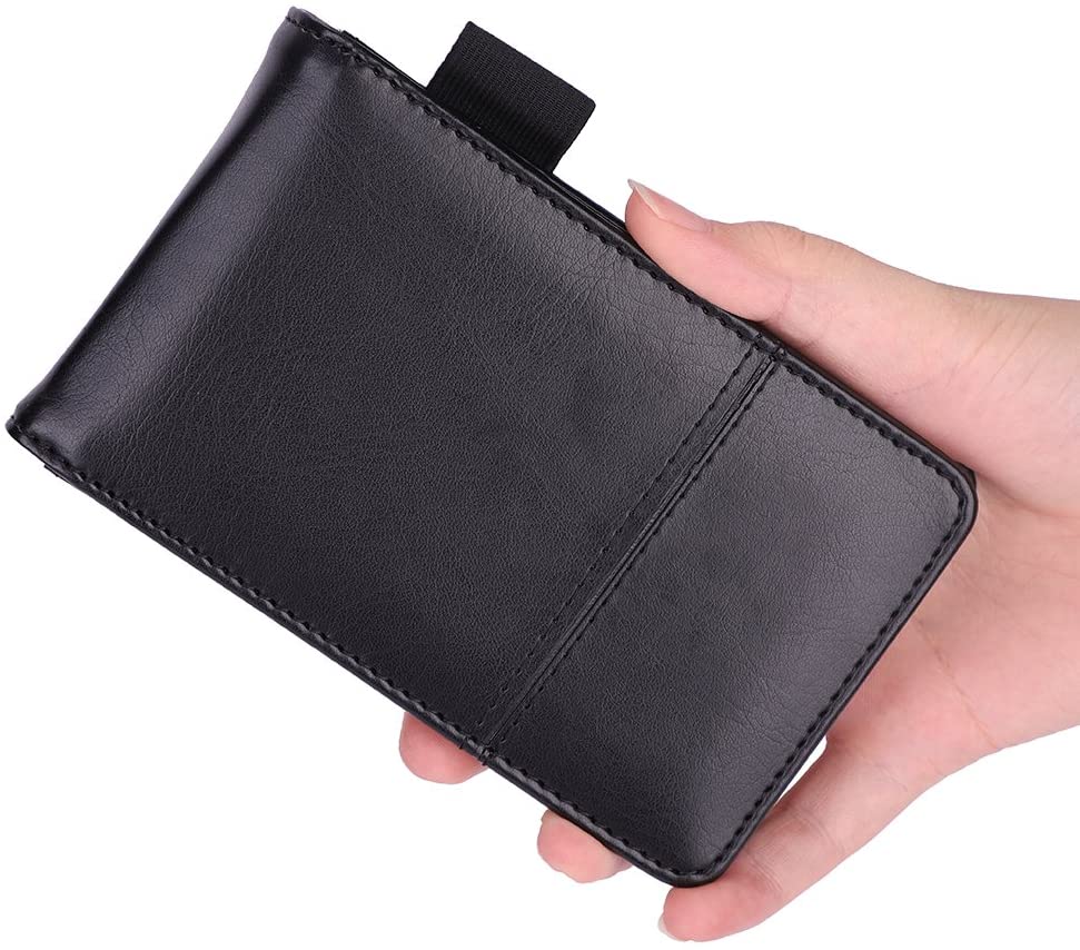 ITODA Quick Notes A7 Portable Notebook PU Leather Pocket Notepad Lined Journal with Calculator Diary Writing Pad Compact Workbook Account Book Personal Planner Memo Pad with Pen Insert - Image 2