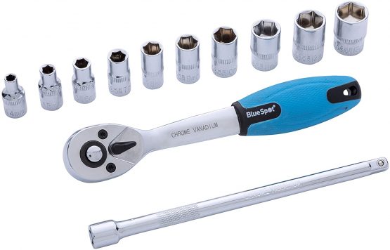 Blue Spot 12 Piece 1/4 inch Drive Socket Set - Image 2