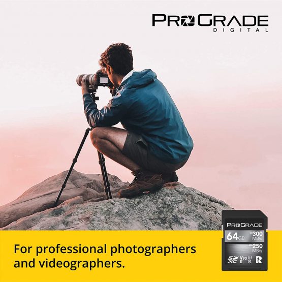 SD UHS-II 64GB Card V90 –Up to 250MB/s Write Speed and 300 MB/s Read Speed | For Professional Vloggers, Filmmakers, Photographers & Content Curators – By Prograde Digital - Image 3