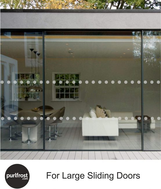 Purlfrost Etch Effect Glass Stickers Pack of 30, Window Stickers for Patio Doors, Window Decals for Glass, Patio Door Stickers, Enough for a 3 Meter Long Strip - Image 3