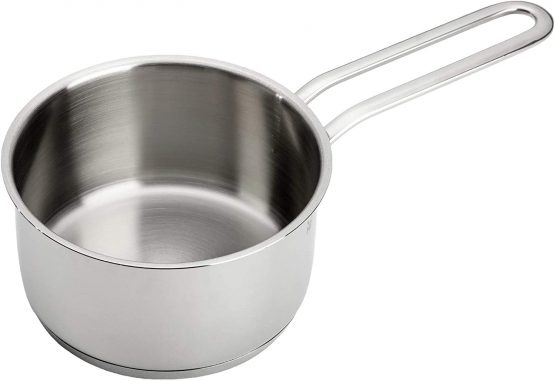 WMF Saucepan Ø 16 cm Approx. 1.2L Mini Stackable Pouring Rim Metal Lid Cromargan® Stainless Steel Polished Suitable for Induction Hobs Dishwasher-Safe - Image 4