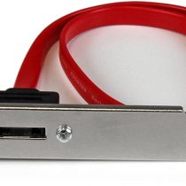 StarTech 18in 1 Port SATA to eSATA Plate Adapter - External SATA Plate - 6Gbps eSATA Port - Internal SATA to eSATA Adapter - 18 inch (ESATAPLT18IN)