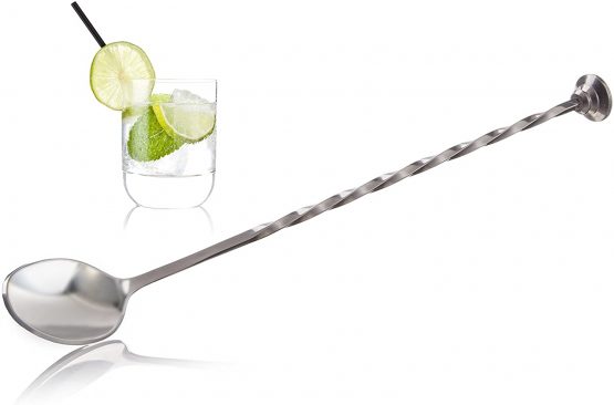 Vacu Vin Bar Spoon, Silicone, Silver, 9.5x33.6x2.8 cm - Image 3