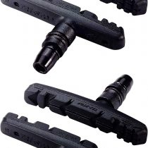Bbb Cycling Unisex's BBS-16 TriStop Bike Shoes, Compatible with V-Brake Systems, 2 Pairs (4 Pieces) -Black