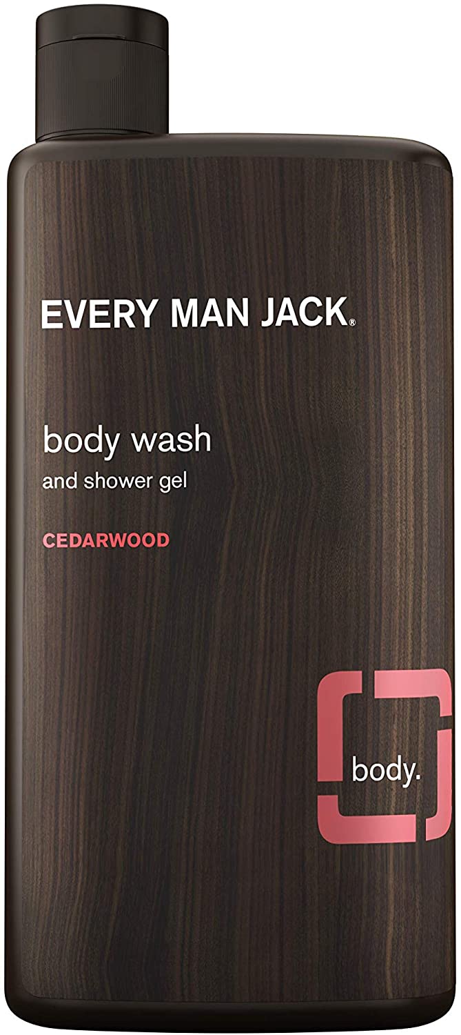 Every Man Jack Body Wash and Shower Gel Cedarwood, 16.9 Ounce, BROWN, 473 ml (Pack of 1)